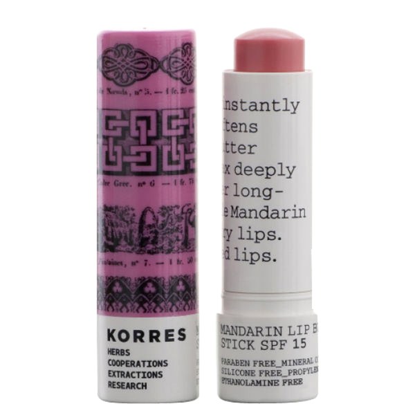 KORRES Mandarin Lip Butter Stick SPF15 - Pink